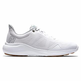 Women's Footjoy Flex Spikeless Golf Shoes White NZ-455232